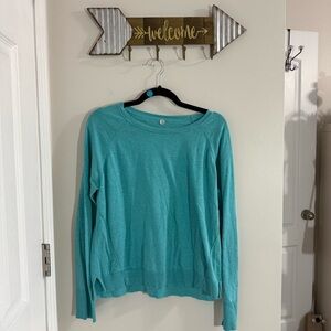 Margaret O’Leary Teal Long Sleeve Sweater Size Large